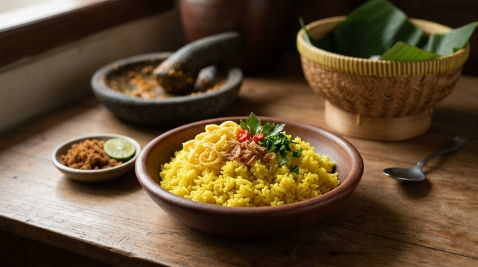 Rahasia Bumbu Halus Nasi Kuning yang Wangi